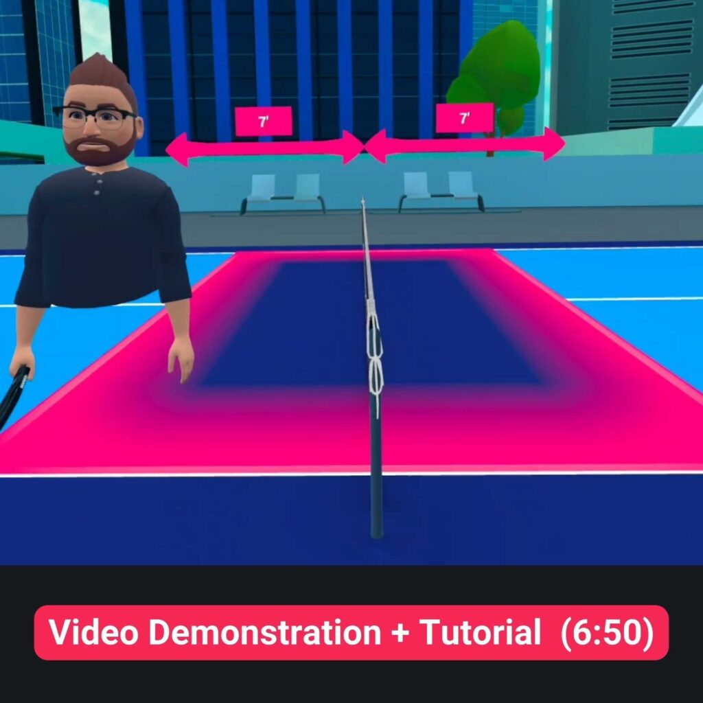 Video Demonstration of the Pickleball One in-game rules tutorial